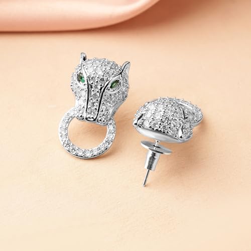 Image of Rubans Demi Fine Stainless Steel Stud Earrings Daily Gift for Women & Girls