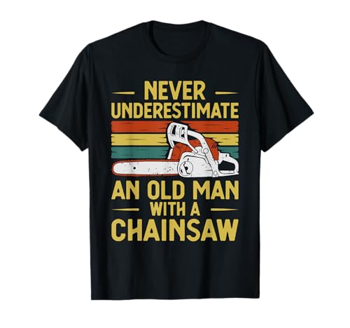 Divertente Lumberjack Art Men Dad Chainsaw Arborist Legno Logger Maglietta