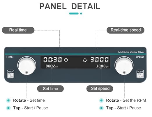 Lab Microplate Oscillator Microplate Shaking Instrument with RPM Range 100 to 1200rpm RPM Increment 10rpm Horizontal Gyration Amplitude 4mm Brushless Motor