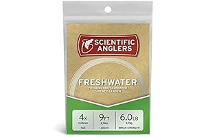 Scientific Anglers Freshwater Nylon Leaders, 9ft, 5x: Precision Casts for Exquisite Catches