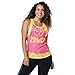 Zumba Activewear Jersey Traspirante Tank Top da Ballo Stampa Grafica Top Palestra Donna Fitness da Allenamento, Shocking Pink, S