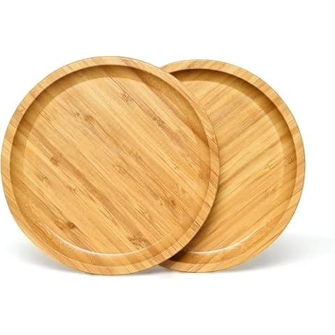 OYSIR Bamboo Plant Saucer Set Cover