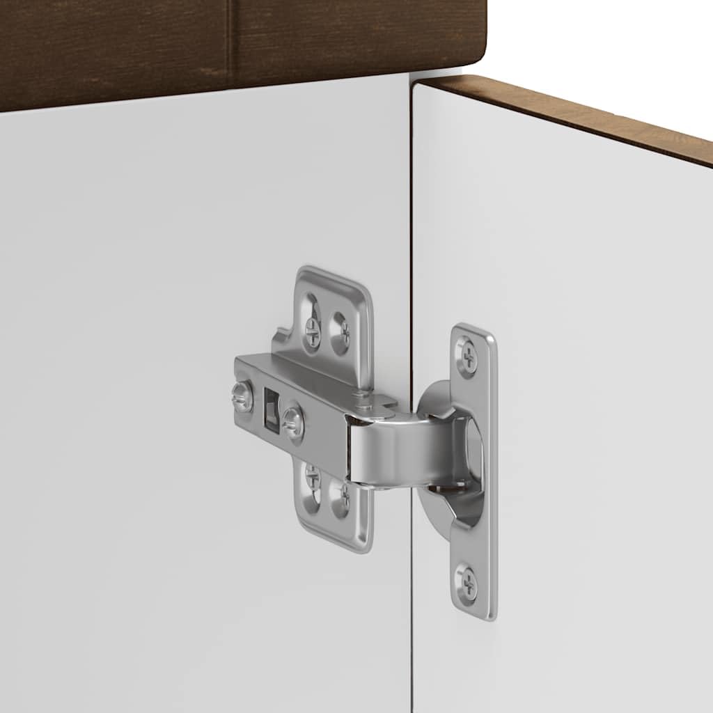 vidaXL Base da Cucina Kalmar Rovere Fumo in Legno Multistrato, Mobile Base lavello, Mobile Cucina Base con cassetto, Mobile Base lavello