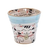 美濃焼 チューハイ 焼酎 タンブラー 食器 仲良しネコ 青 容量約300ml 日本製 133-61904