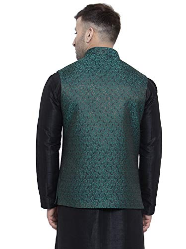 Image of Badoliya & Sons Men's Brocade Zari Nehru Jacket /Waist Coat