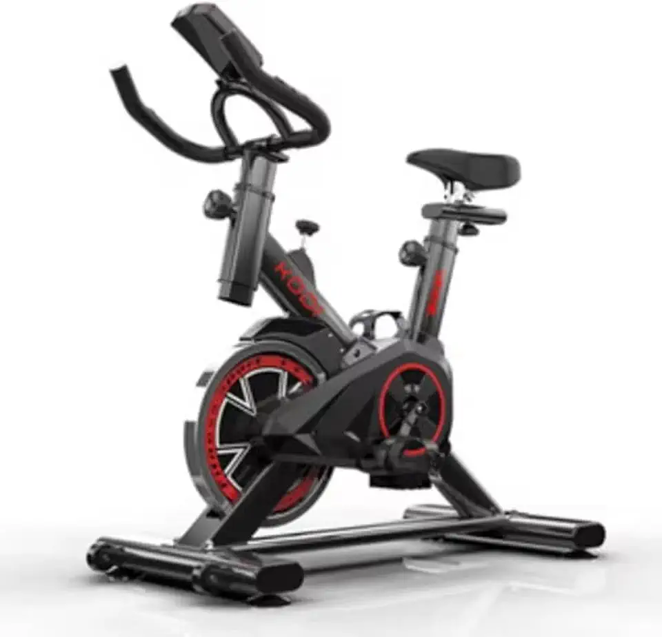 Bicicleta Ergométrica de Spinning Profissional para Ginásio e Uso Doméstico, com Rodas, Capacidade Máxima de 120 kg