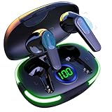 BSWLMDD Wireless Earbuds Bluetooth 5.3 Noise-Canceling Wireless Headphones Waterproof in-Ear Headphones LED Display Charging Case Ideal for Sports, Work, and Fitness