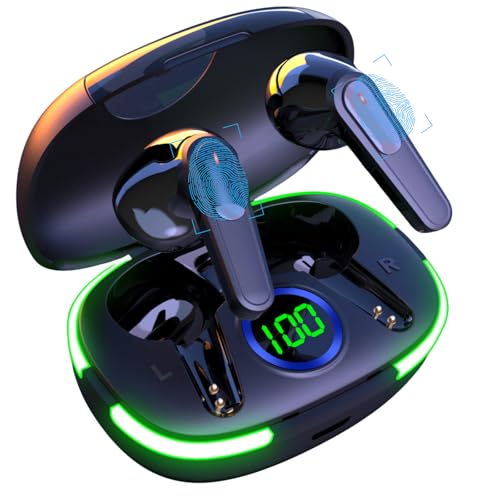 BSWLMDD Wireless Earbuds Bluetooth 5.3 Noise-Canceling...