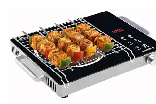 Image of Infrared cooktop adle | 2200W Crystal Glass Top | LED Display | Auto Cut-Off Timer | Overheat Protection | ISI Certified | Made in India