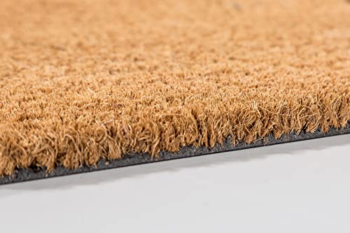 Paillasson coco 40 x 60 cm tapis d'entrée 100% coco BENVINGUT - 6