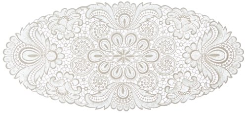 Set 12 Centrini/sottopiatti Girandola Uncinetto 23 Cm P567 - 8