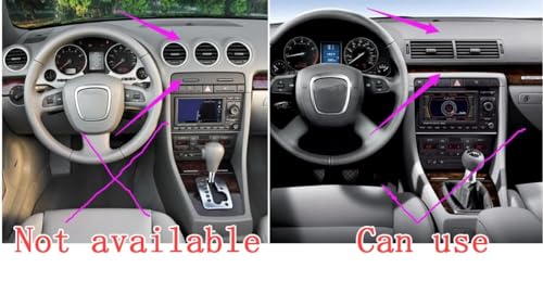 Décalcomanies de panneau de commande central bleu pour auto A4 B6 B7 - 3