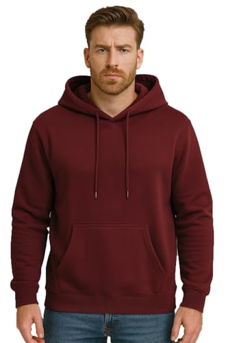 Image of GYRFALCON Solid, Regular Fit, Cotton Fleece Blend, Hooded Sweatshirt Pullovers for Men & Women(Pack of 1)