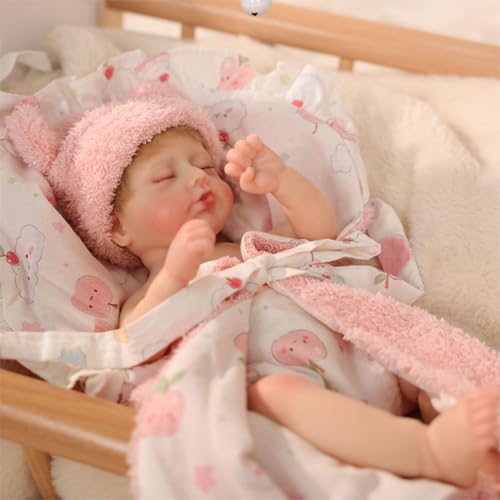Muñeca Reborn Bebé de Silicona 12 Pulgadas Realista miniatura 1