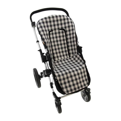 Funda de Verano para Silla Paseo Universal Rosy Fuentes- Colchoneta para Carrito Bebé- Transpirable-Compatible con Bugaboo, jané, Concord, Baby Jogger, Bebecar…-Negro