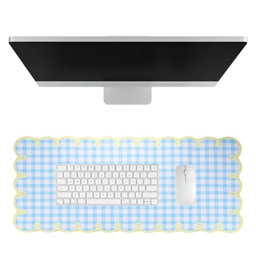 Évitez les rayures de bureau avec le grand tapis de souris festonné antidérapant