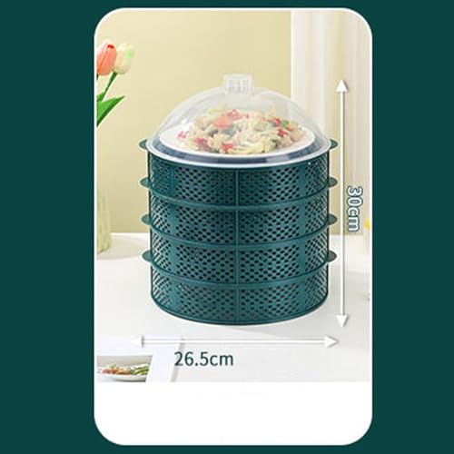 Cubierta para alimentos, cubierta multicapa para protección y conservación de alimentos, recipiente a prueba de polvo para cocina y comedor