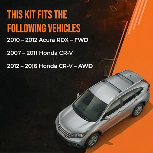 Image of MAX Advanced Brakes Front and Rear Brake Pads with Rotors for 2007-2016 Honda CR-V AWD Carbon Ceramic Pads, OE Replacement Rotors, Brakes and Rotors Kit Front and Rear