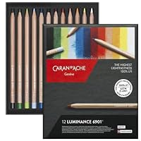 Caran D'Ache Lápis de Cor Luminance 40 Cores, 40 Cores | Amazon.com.br
