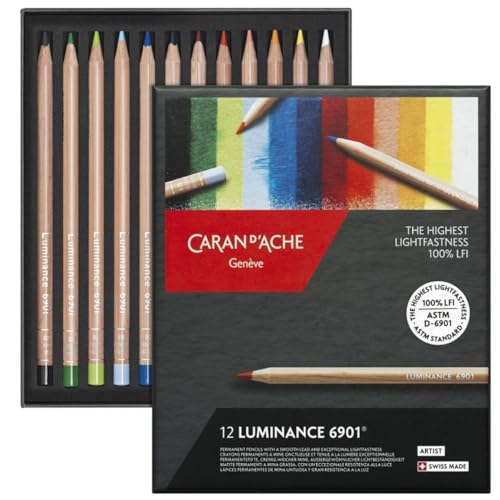 Amazon | CARAN D'ACHE カランダッシュ 色鉛筆 油性 ルミナンス 6901