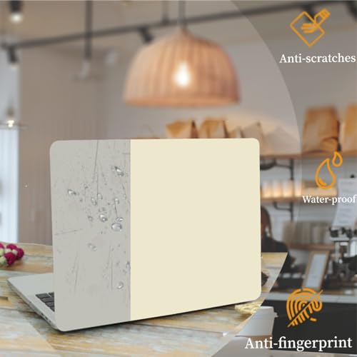 Funda Mac Air Pro 12 rígida para trabajar en cafeterías con estilo amarillo crema 2