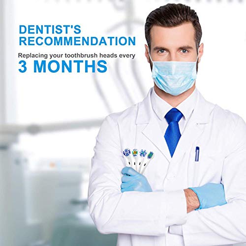 Adaskala Cabeça de escova de dentes elétrica de 16 peças compatível com escova de dentes elétrica Or