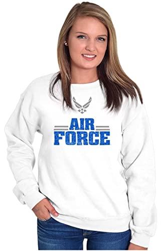 Brisco Brands US Air Force Official USAF Wings Logo Sweatshirt for Men or Women3