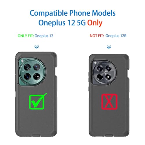 Coque OnePlus 12 5G violette antichoc robuste 3-en-1