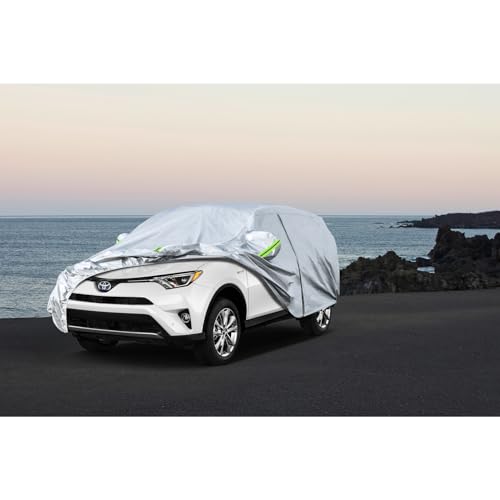 Image of Koukou SUV Car Cover Custom Fit Toyota Rav4 from 2005 to 2025, Full Outdoor Cover Waterproof All Weather for Automobiles, Sun Rain Dust Snow Protection.