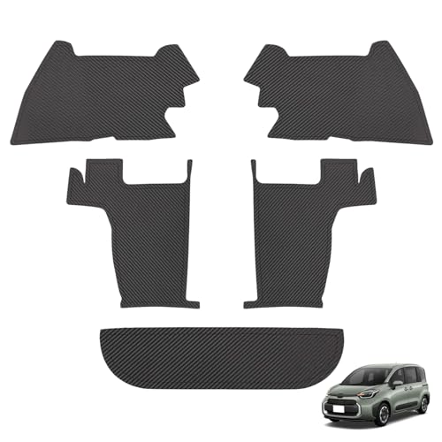 Cartist シエンタ 10系 15系 に適用 キックガード トリムカバー フットサイド 7人乗り専用 二列目シート下部用 シートプロテクター バックキックマット 保護カバー ガソリン車 SIENTA MXPC10G MXPL10G MXPL15G 2022年～現行 車種専用設計 シートバックマット PUレザー 汚れ防止 キズ防止 蹴り防止 内装 カスタム パーツ アクセサリー 5P カーボン調