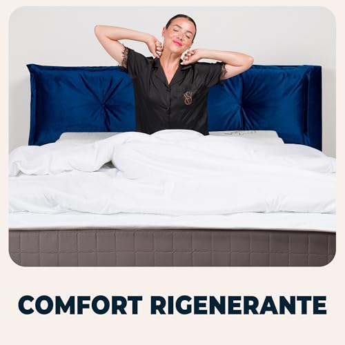 Materasso Una Piazza E Mezza 140X200 Memory Foam 16 Cm Reversibile 2 Lati (Topper Morbido+Lato Rigido) 100% Made In Italy Per Letto, Traspirante, Anallergico, Antiacaro E Con Rivestimento Premium - 5