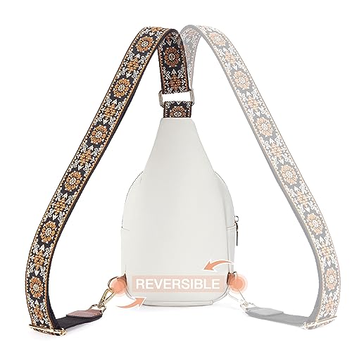 Telena Sling Bag For Women Crossbody Fanny Packs For Women Fashion Chest Bag With Adjustable Strap Beige Brown #TOP4