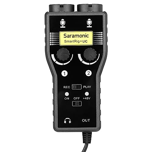 Saramonic Smartrig+ 2-Channel Xlr/3.5Mm Microphone Audio Mixer With Phantom Power Preamp & Guitar Interface For Dslr Cameras, Camcorders, Iphone, Ipad, Ipod, And Android Smartphones, Black #TOP3