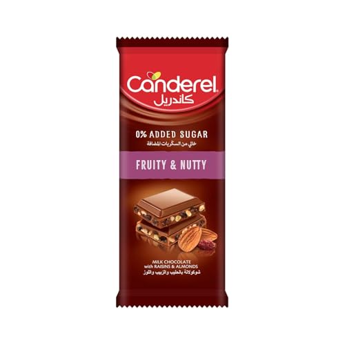 Canderel Fruit & Nuts Milk Chocolate, 100g
