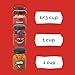 Whiskware Disney Pixar Stackable Snack Containers for Kids and Toddlers, 3 Stackable Snack Cups for School and Travel, Cars Lightning McQueen and Mater