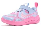 Nike Toddler Cosmic Runner Swoosh, Hydrogen Blue/White-Pink Glow, 8C