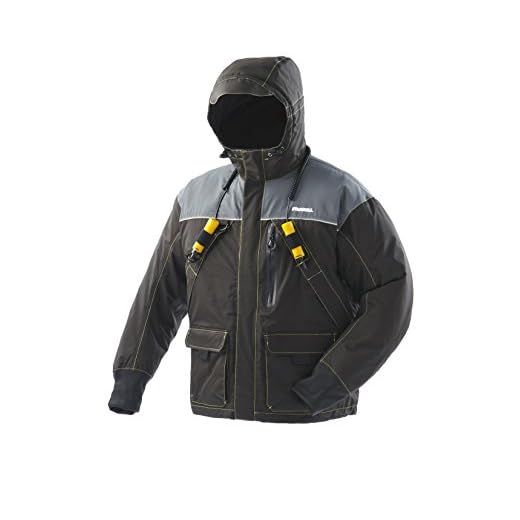 Frabill 2504021 I3 Jacket, Black, Large
