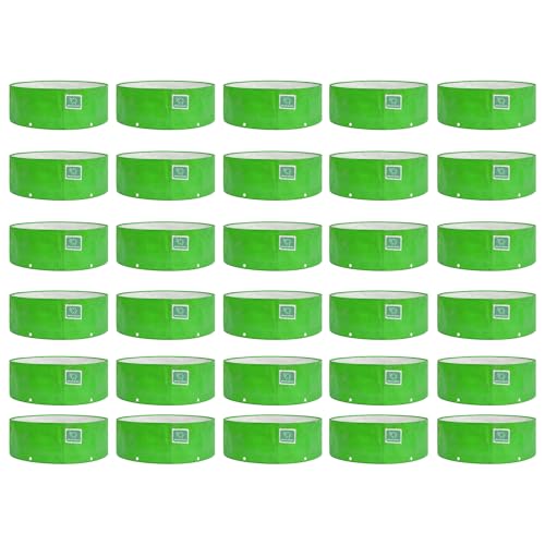 Image of GREENSHEEP HDPE Grow Bag Heavy Duty 260 GSM Round Plants Flower Growing Bags Floor Standing Mount Type for Home Garden Balcony Terrace Kitchen Nursery (Green, 18x6 inch, Pack of 30)