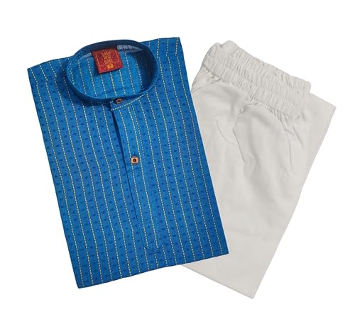 Image of Baba & Baby traditional ethnic wear cotton kurta pajama set