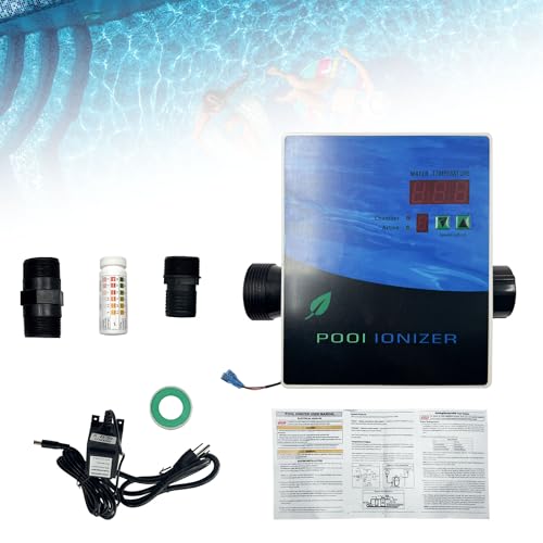 444301 Pool ionizer with Active Level Control, Pool Purifier System Fit for Above-Ground, In-Ground Pool, Hot Tub, Spa Pool, Water Park