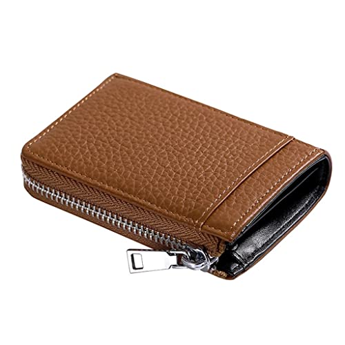 Portefeuille en cuir véritable élégant et multifonction pour homme et femme