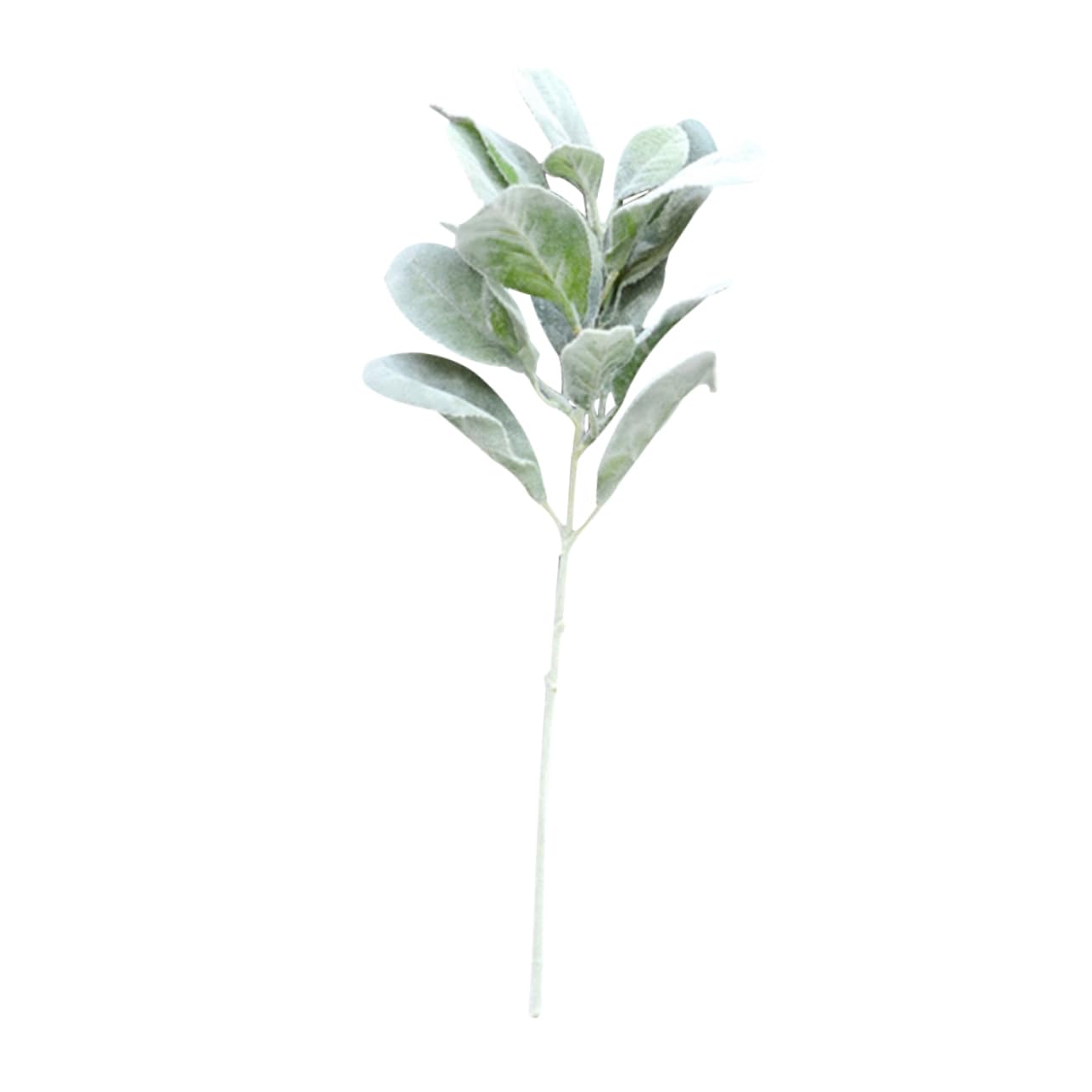 ABOOFAN 3 Set Di Foglie Artificiali Floccate Realistiche Verde Decorativo Per Decorazioni Per Feste in Casa Simulazione Realistica 5 Pezzi*3