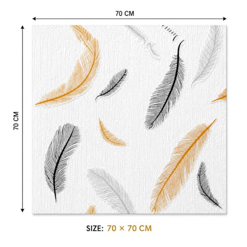 Image of Barebeauty 70 x 70 CM Brick Wallpaper 3D Wall Panel | Self-Adhesive Waterproof Foam Wall Sticker | Peel & Stick Decor for Home, Bedroom & Living Room (Pack of 5, 26.35 Sq. Ft. Approx)