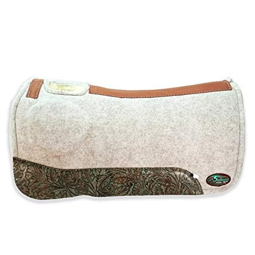 Southwestern Equine OrthoRide Elite Saddle Pad Premium Tan Topper with Fleece Bottom 1