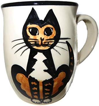 Karen Donleavy Designs Deluxe CALICO Sitting Cat Mug