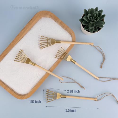 Mini rastrillos Zen Framendino 6 piezas metálicos miniatura 2