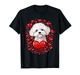 Bichon Frise Hund Herzen Valentinstag Hund