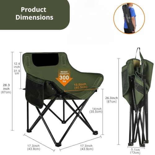 Image of ZYNTO Foldable Camping Chair | Lightweight Outdoor Chair for Travel, Hiking, Fishing & Garden | Portable Picnic Chair with Armrest, Cup Holder & Carry Bag(Multicolor) (ST-04)