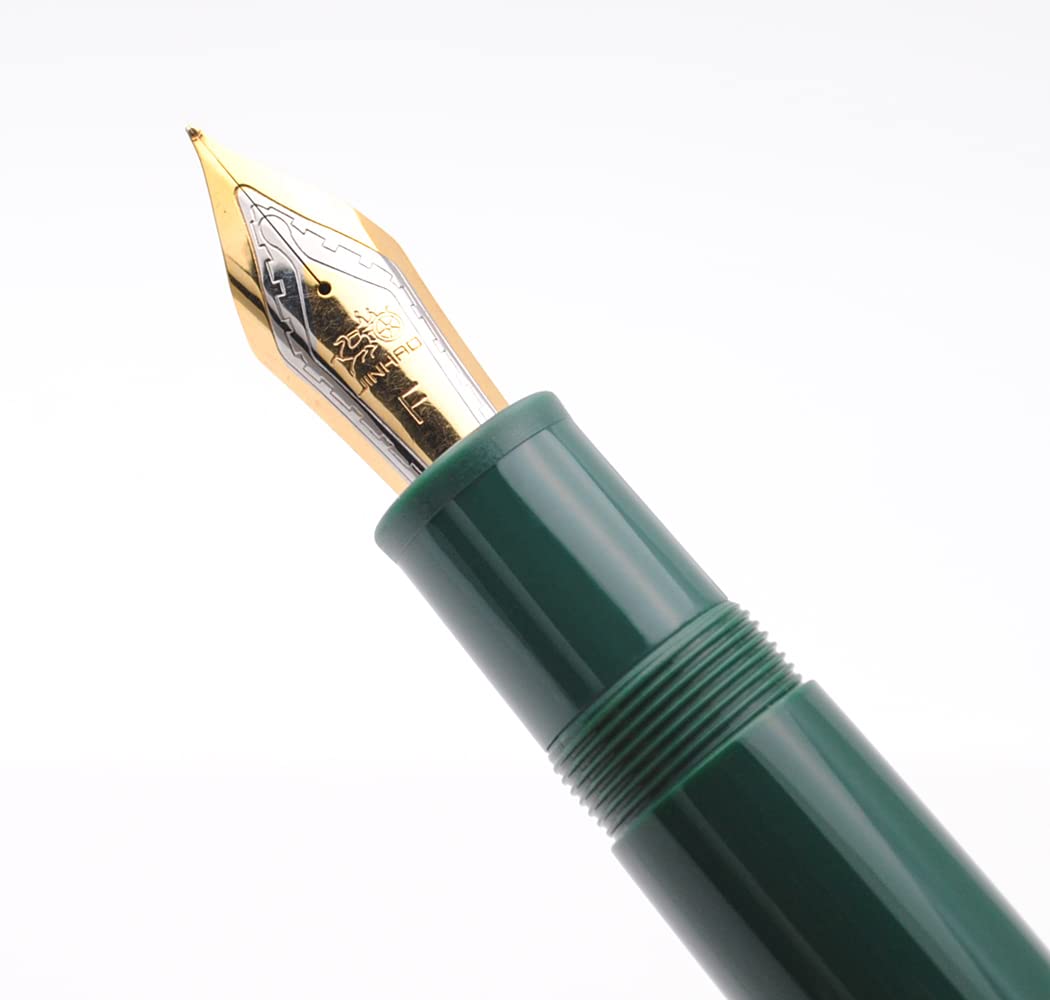 JINHAO X159 Resin Fountain Pen with Ink Converter (Fine Nib, Gold Clip-Dark Green) - Image 2