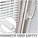 Generic 8pcs Window Blind Cord Safety Attachment, Breakaway Cord Condensers Baby Safe, Compatible with All Horizontal Blinds for Households with Young Kids and Small Pets